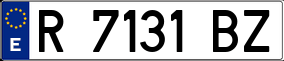 Trailer License Plate